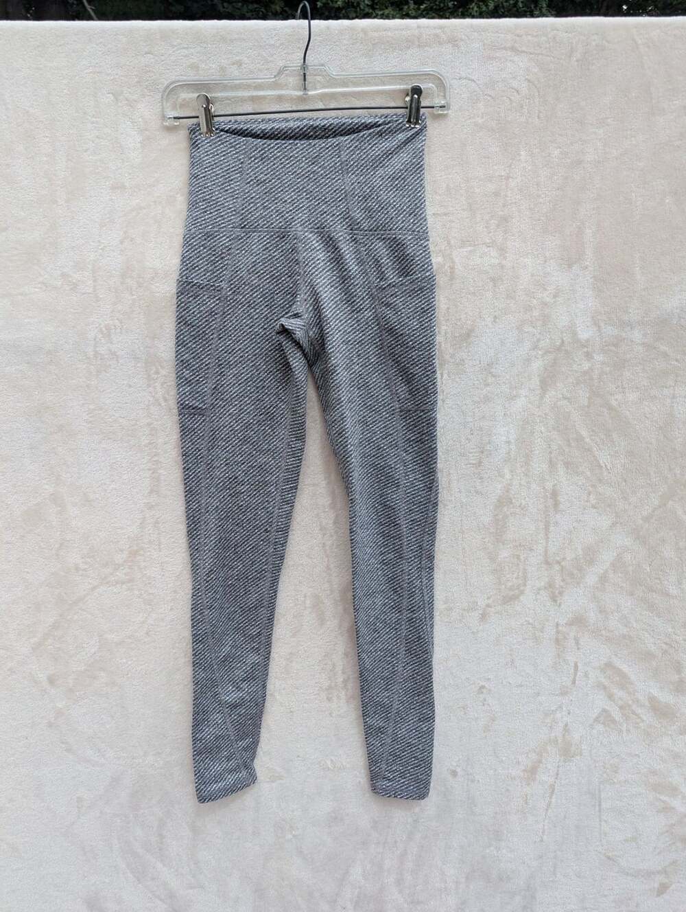 C9 Champion Gray Textured High Rise Pocket Leggings XS